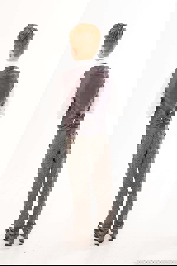 Vivaki John - Grey Herringbone 5 Piece Suit