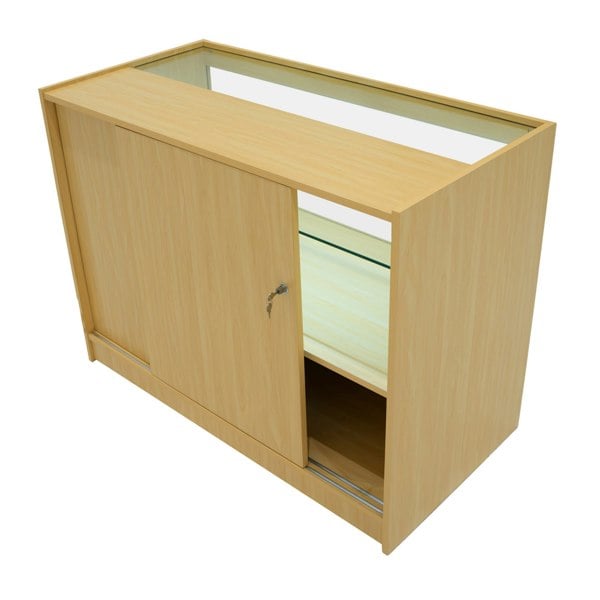 Monstershop LED Retail Shop Counter C1200 - Maple