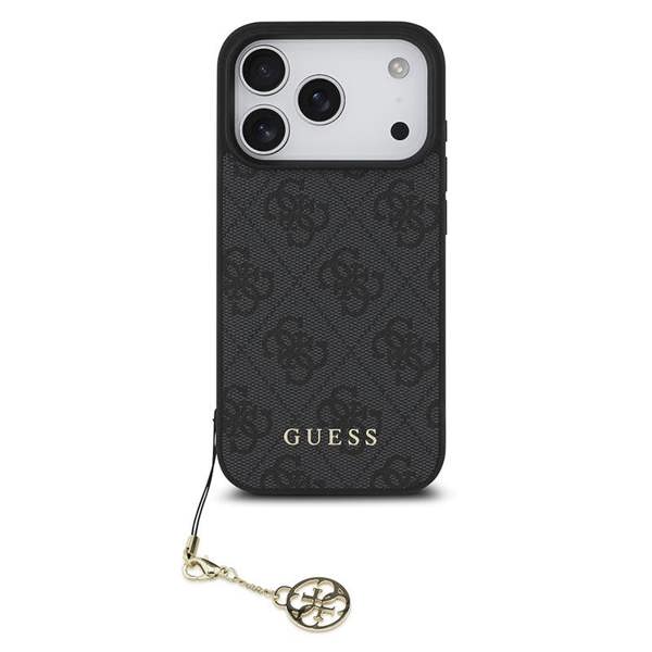 Guess 4G Charms Case for iPhone 17 Pro 6.3" Tone on Tone Grey - GUHMP17LGF4GCK