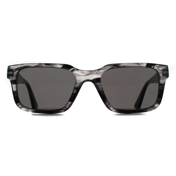 Persol Sunglasses PO3272S 1238B1 Striped Black & Grey Dark Grey
