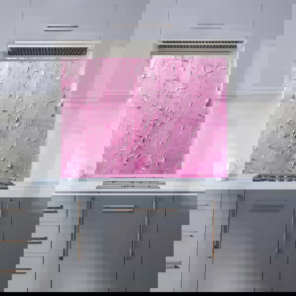 Warren Reed - Designer Bright Pink Textured Effect Kitchen Splashback