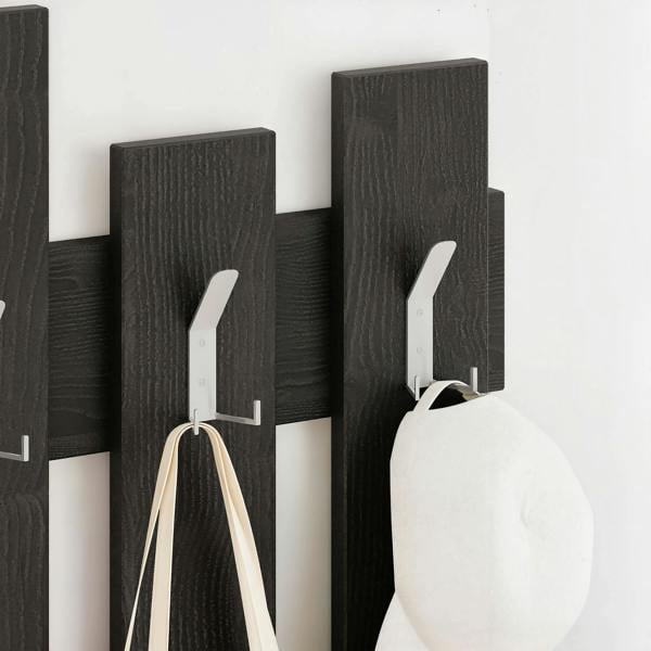 Decortie Wave Modern Wall-Mounted Coat Hanger with 8 Hooks 69 Width