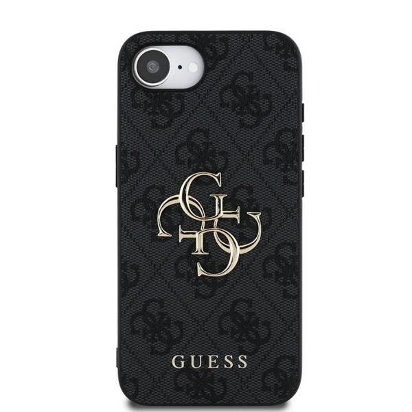 Guess PU 4G Metal Big Logo Case for iPhone 16e 6.1" Grey - GUHCPSE44GMGGR