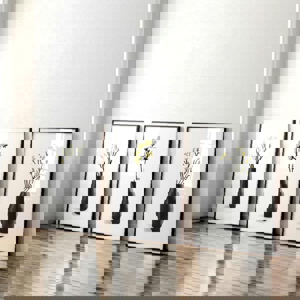 Big Paintings For Living Room | Set of 3 Botanical Wall art Prints