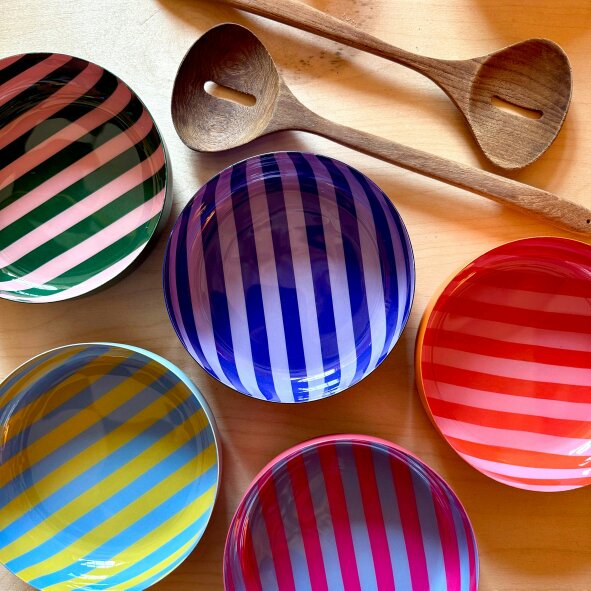 Love Frankie Small Stripy Bowls - 5 Colours Available