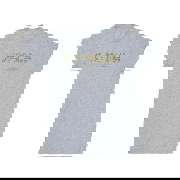Star Wars Mens Obi-Wan Kenobi Logo T-Shirt - Sports Grey