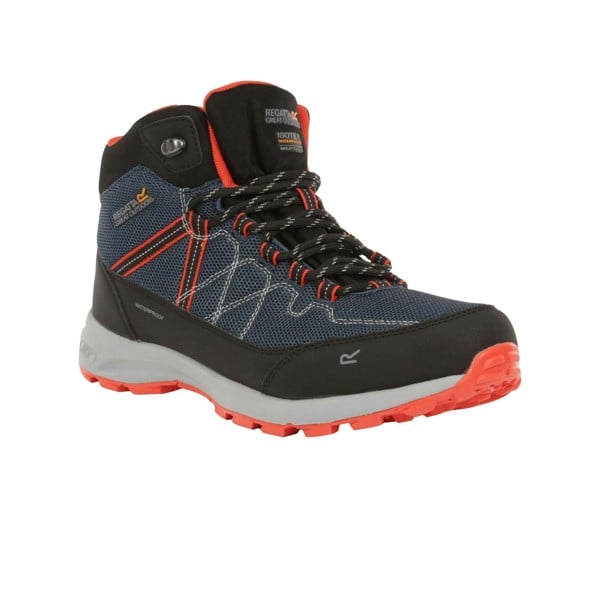 Regatta Mens Samaris Lite Walking Boots - Moonlight Denim/Orange