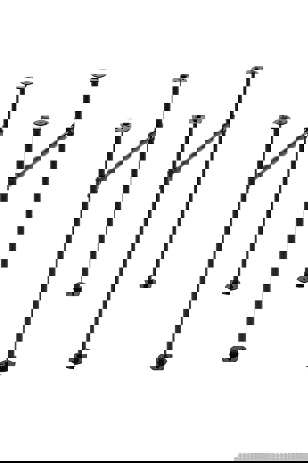 Living and Home 71cm/27.95 inch 2Pcs Black H-shaped Metal Table Legs Furniture Replacement Legs for Dining Table, Desks and Workbenches