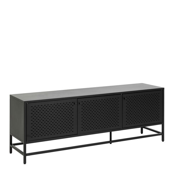Furniture To Go Newcastle 3 Door Sideboard in Matt Black