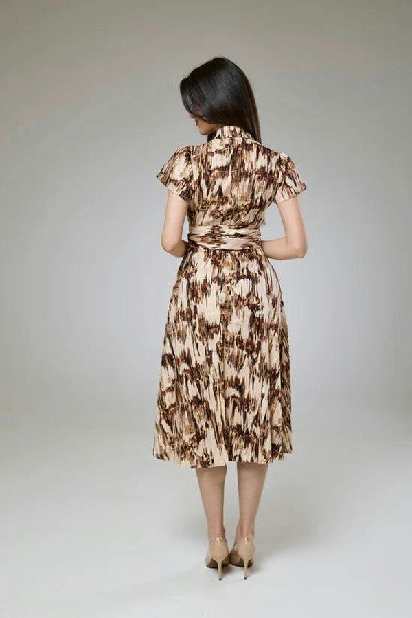 Lioness by TF Desert Safari Short Sleeve Shirt Dress