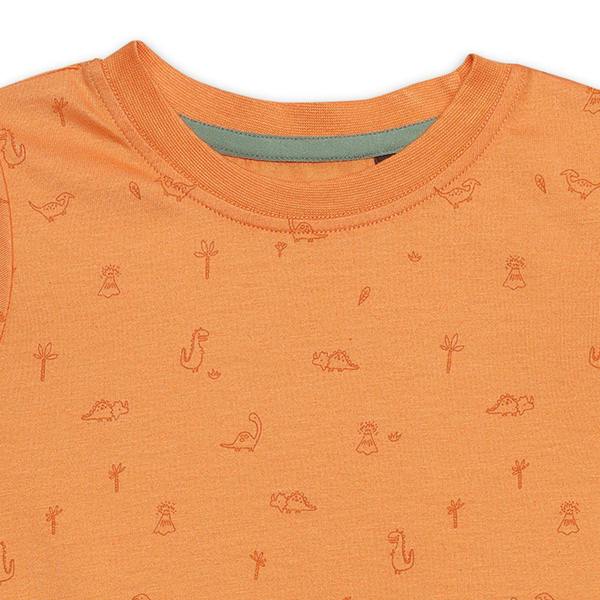 Mini Cuddles Baby Boys 3pk Dinosaur Print T-Shirts, Multicolour