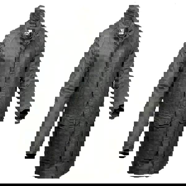 Eastern Counties Leather Mens Leather Mid Length Jacket - Charcoal