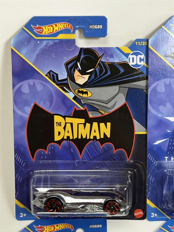 Hot Wheels Batman 4 Car Set 1:64 Scale Hot Wheels HDG89