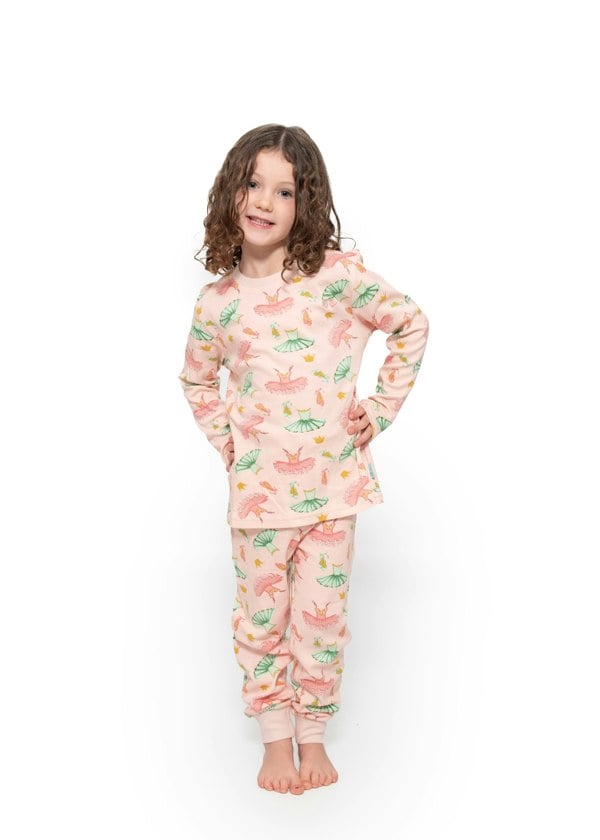 Luca and Rosa Toddler girl pyjamas - ballet print