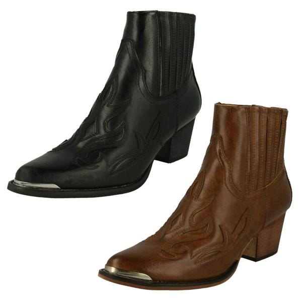 Down to Earth Ladies Down To Earth Slip On Ankle Boots