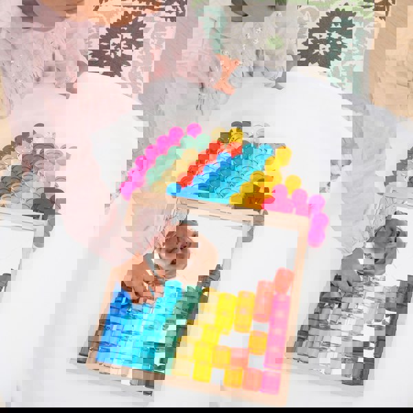 tickit Gem Circle Mirror Tray