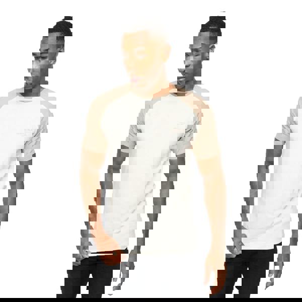 Crosshatch Mens Meza T-Shirt - Off White/Stone - 