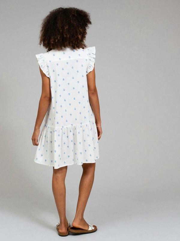Kite Womens Organic Broadwey Seersucker Dress Pineapple Polka
