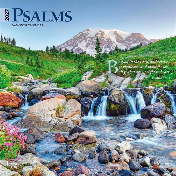 Religion Psalms Calendar 2027, Wall Calendars, Month To View, Lifestyle, Gift