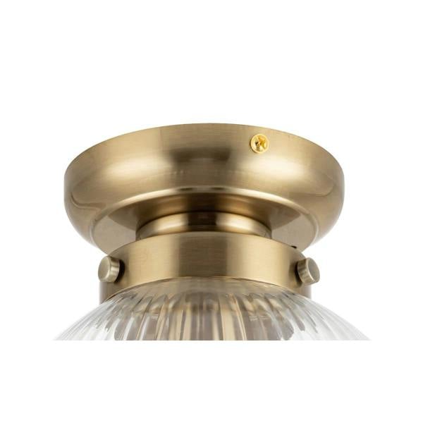 COSYLYTE Finley Bathroom Ribbed Glass Ceiling Light