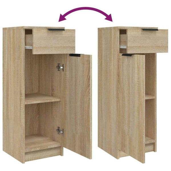 Berkfield Bathroom Cabinet Sonoma Oak 32x34x90 cm Engineered Wood