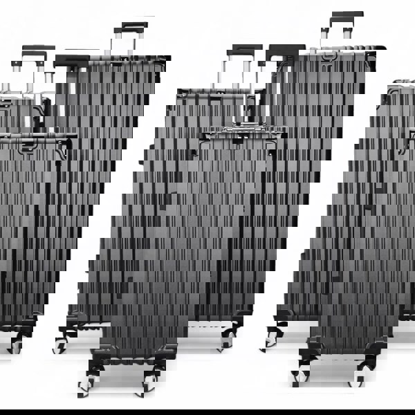 Infinity Luggage Robust Hard Shell Luggage 8 Wheel Suitcase Set