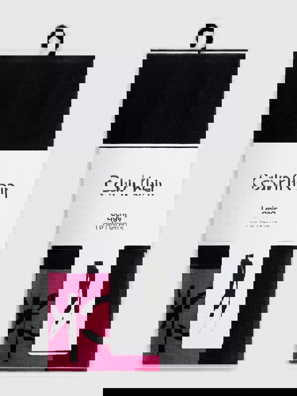 Calvin Klein LOGO Gym Leggings Black/Pink