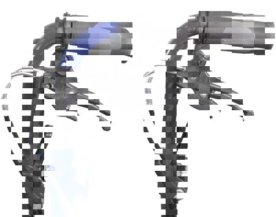 Aidapt Deluxe Attendant Propelled Steel Wheelchair Blue