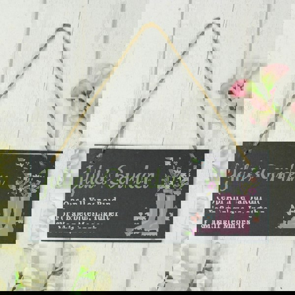 Personalised Memento Company Personalised Slate Garden Sign