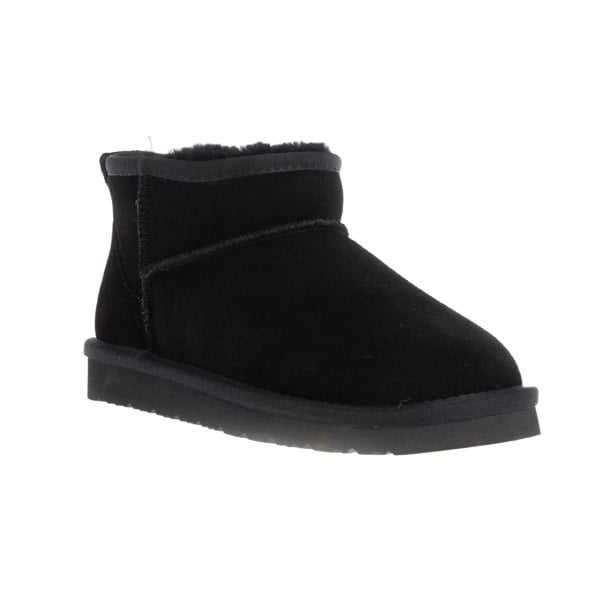 EverAu Womens/Ladies Finch Mini Cow Suede Classic Boots - Black