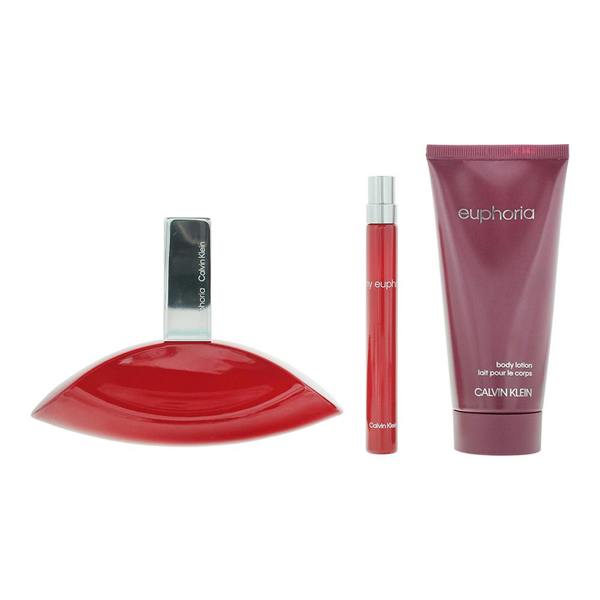 Calvin Klein My Euphoria Eau de Parfum 100ml, 10ml + Body Lotion 100ml Gift Set for Her