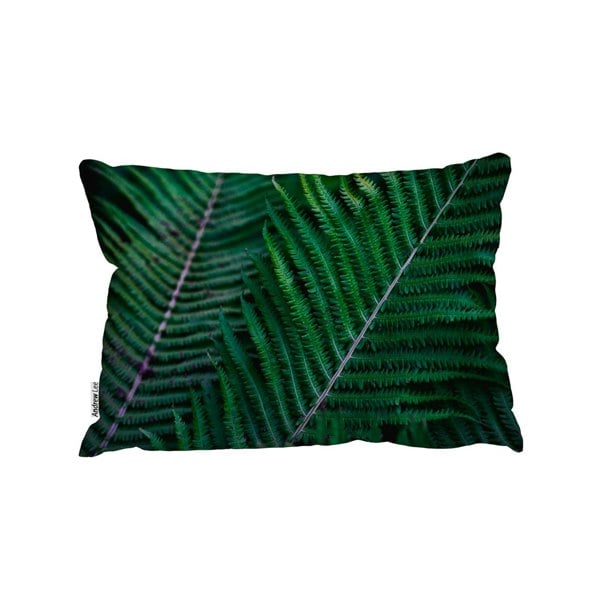 Benjamin Tate Design Green Leaves, Abstract Flora Texture (Outdoor Cushion)
