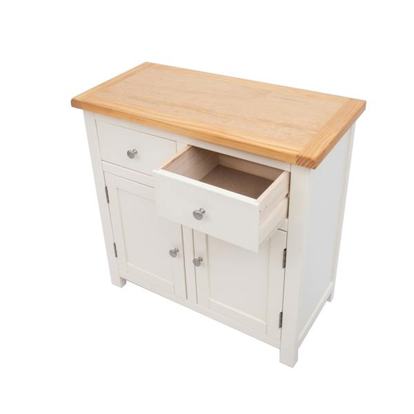 Cabinet Bits Maggiori Off White 2 Drawer 2 Door Sideboard Chrome Knob