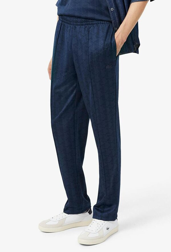 Lacoste Monogram Jacquard Sweatpants - Blue