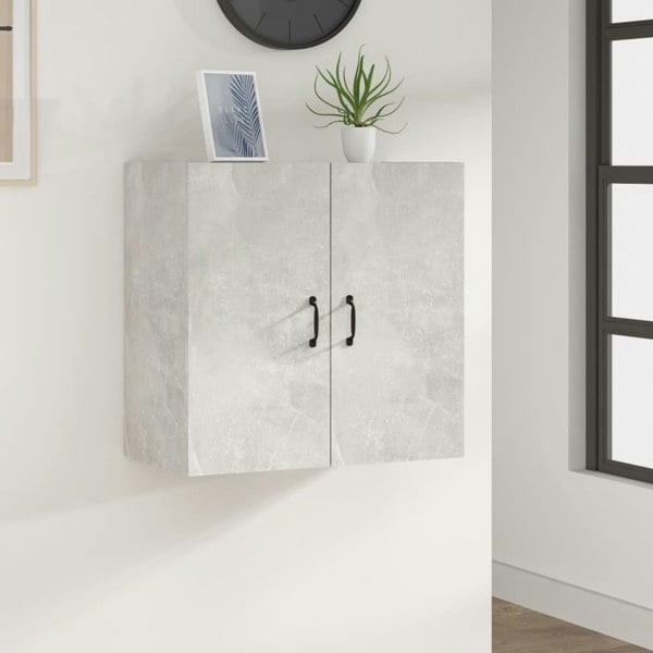 Berkfield Wall Cabinet Concrete Grey 60x31x60 cm Engineered Wood