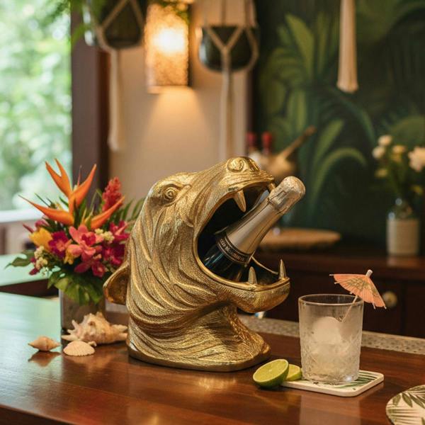 Culinary Concepts Tiger Head Bottle Holder