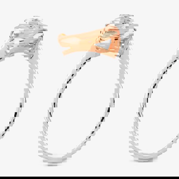 Rosa Lea Pave Intertwined Rings Band BJ-R2745CRG0.5M