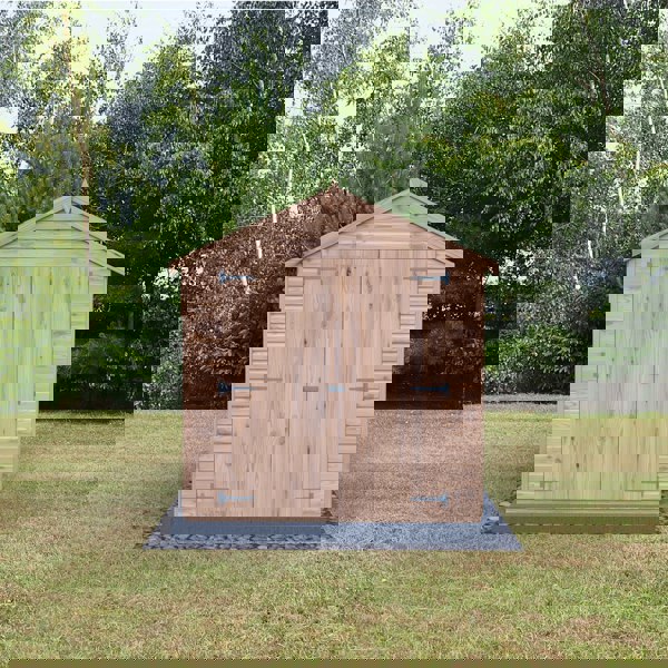 Shire 8x6 Langley double door security window apex shed 12mm shiplap interlock cladding