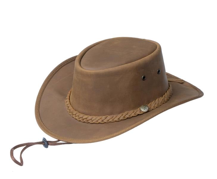 Wombat Leather The Drifter Crazy Horse leather Hat