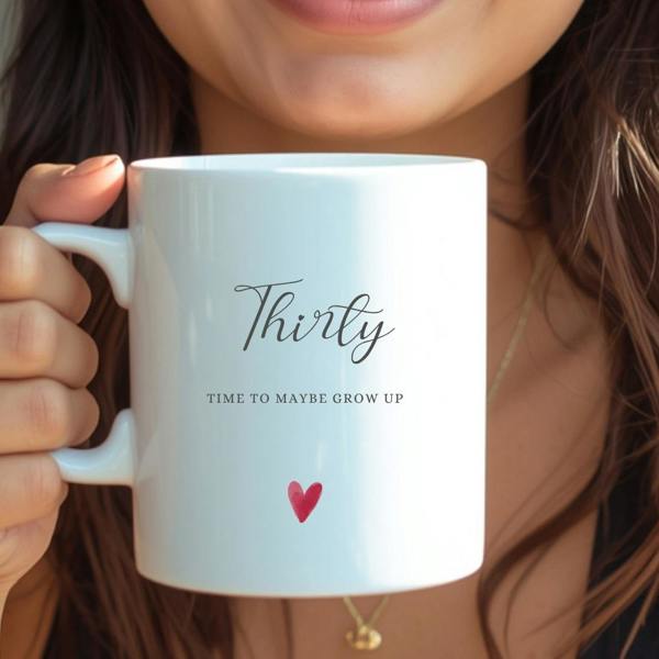 Personalised Thirty Birthday Mug, Candle & Socks Gift Hamper | 30th