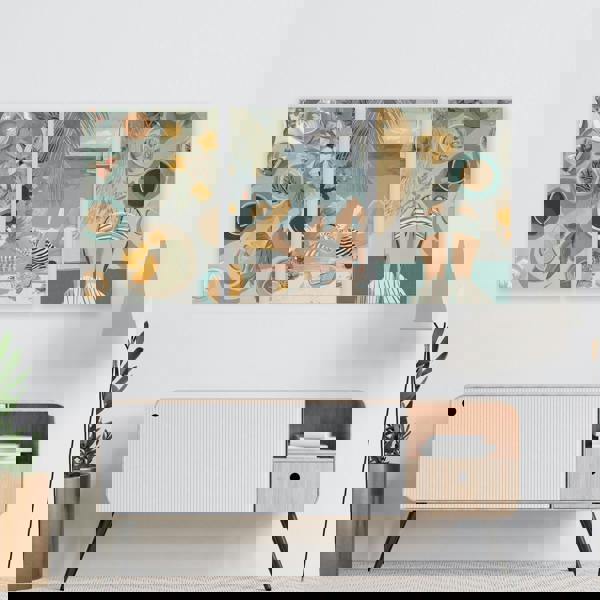 Extra Large Pictures For Living Room | Set of 3 Italian Lifestyle Wall art Prints