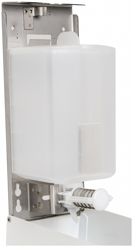 ProWashroom PW PROWASHROOM White Stainless Steel Soap Dispenser for Commercial Bathrooms 900ml Wall Mounted
