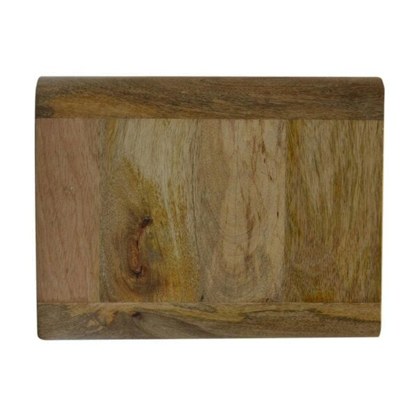 Wyld Haus Gradara Natural Oak Mango Wood 2 Drawer Floating Bedside Table