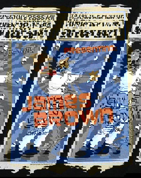 The Simpsons Mens Black James Brown Short Sleeved T-Shirt