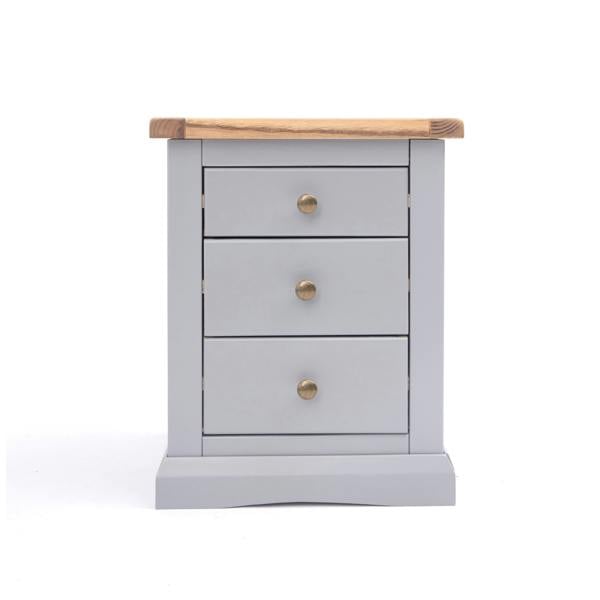 Rocca 3 Drawer Bedside Table
