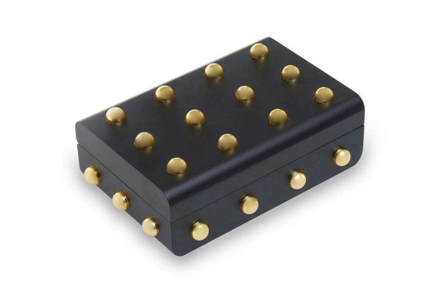 Frida Small Black and Gold Trinket Box