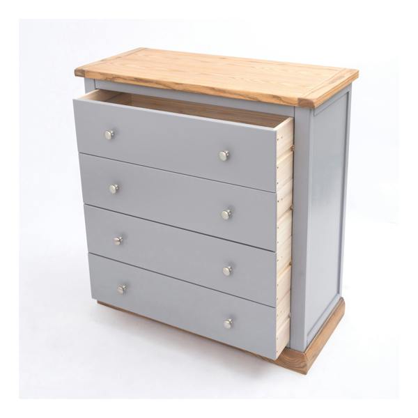 Cabinet Bits Biccari 4 Drawer Chest of Drawers Chrome Knob