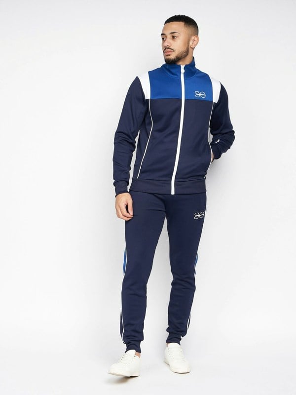 Crosshatch Chinooks Tracksuit Navy/Blue