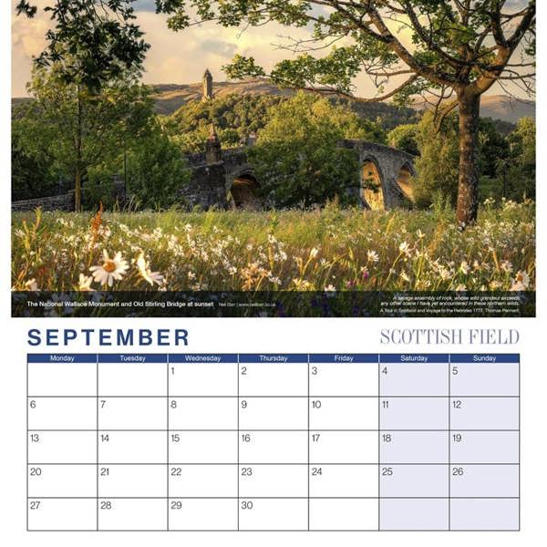 Scottish Field Deluxe Calendar 2027, Deluxe Calendars, Month To View, Travel, Gift