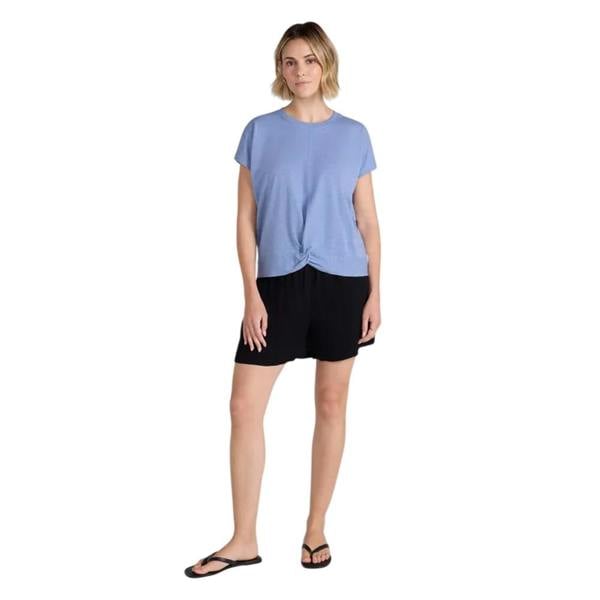 Animal Womens/Ladies Aria Front Knot T-Shirt - Blue - 